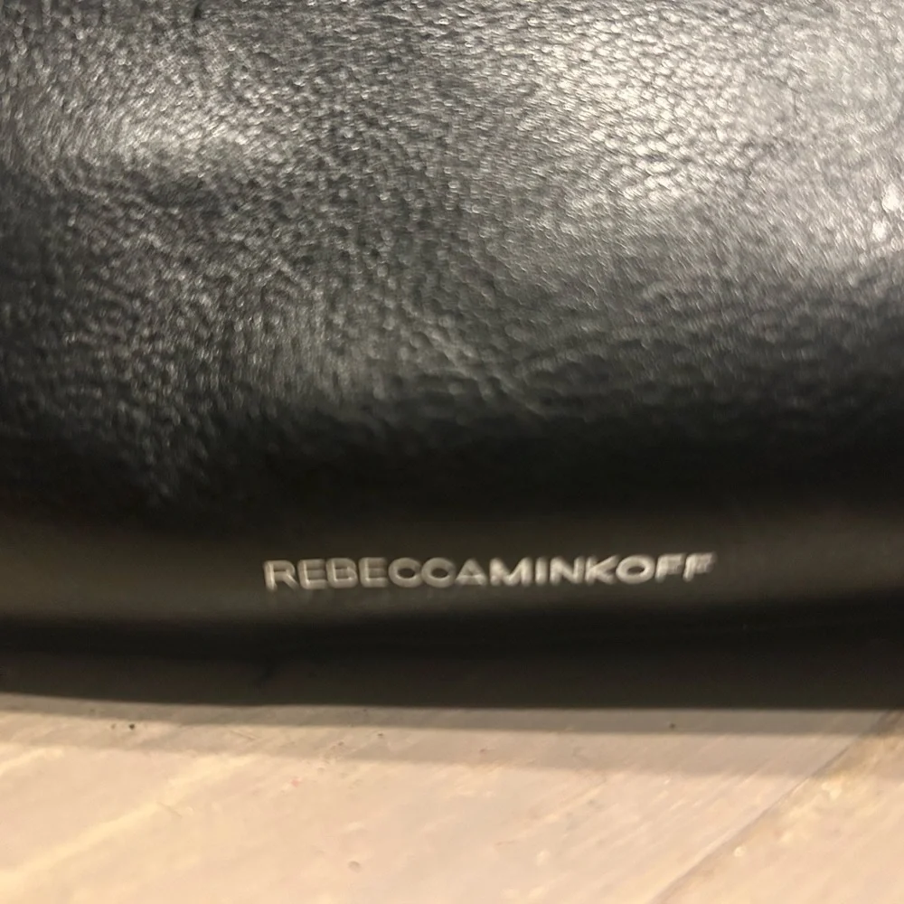 Rebecca Minkoff Black Quilted Chain Shoulder Bag - Picture 9 of 10